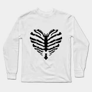 Image: Heart, Bones (black) Long Sleeve T-Shirt